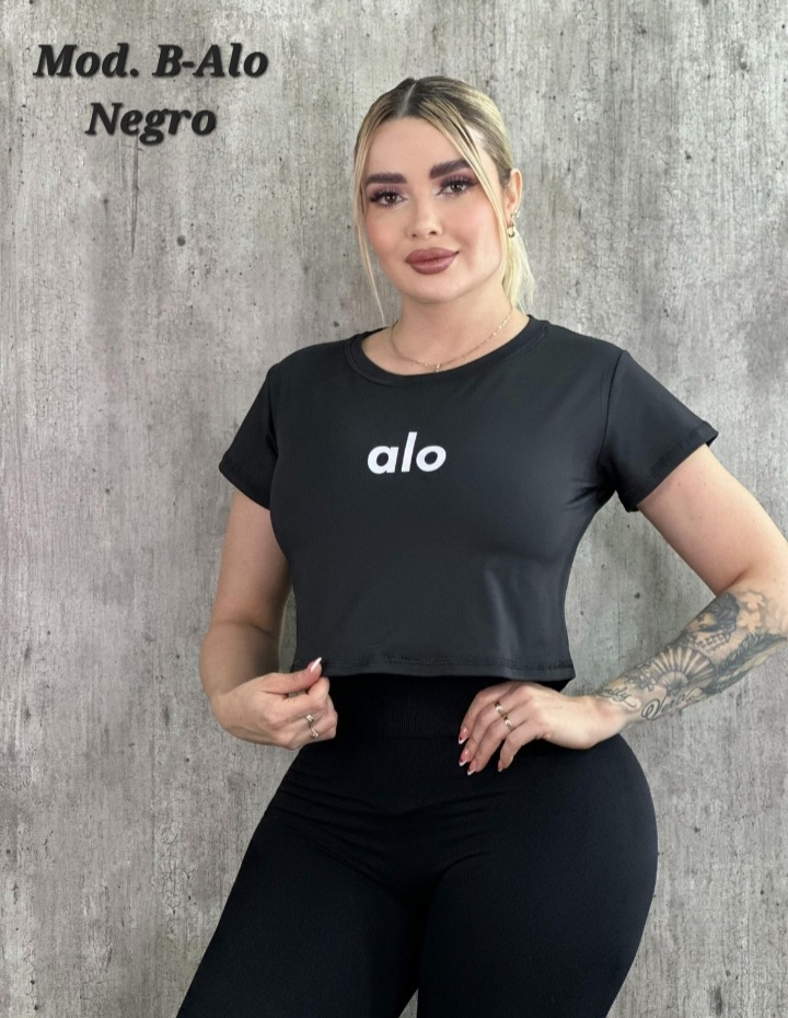 BLUSA DEPORTIVA UNITALLA MOD. B-ALO NEGRO