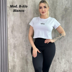 BLUSA DEPORTIVA UNITALLA MOD. B-ALO BLANCO