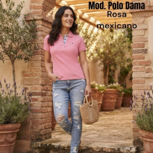 POLO DAMA ROSA MEXICANO