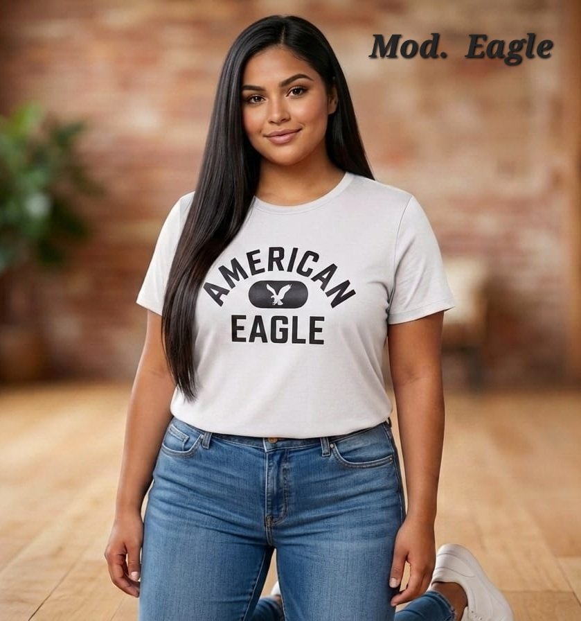BLUSA OVERSIZE MOD. EAGLE BLANCO