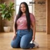 BLUSA OVERSIZE MOD. EAGLE ROSA PALO