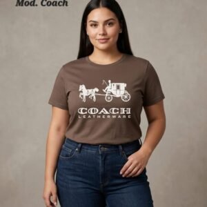 BLUSA OVERSIZE MOD. COACH CAFE