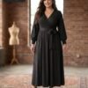 VESTIDO CURVY MOD. AYLIN NEGRO