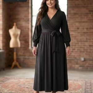 VESTIDO CURVY MOD. AYLIN NEGRO