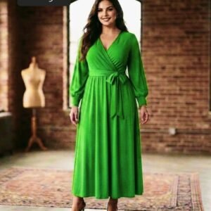 VESTIDO CURVY MOD. AYLIN VERDE