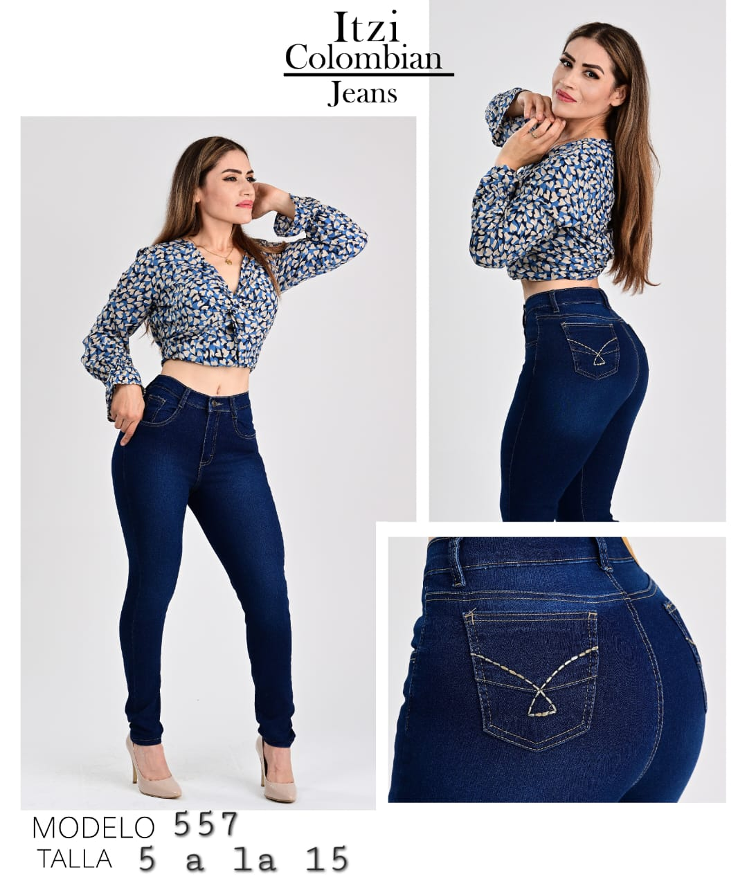 PANTALON DE MEZCLILLA SKINNY MOD. 557