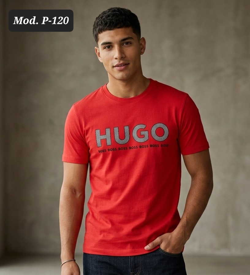 PLAYERA DE CABALLERO MOD. P 120 ROJO