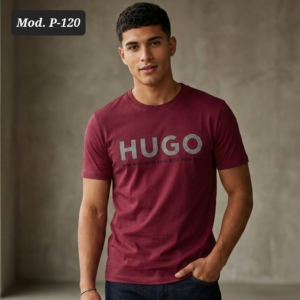 PLAYERA DE CABALLERO MOD. P 120 TINTO