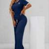 CONJUNTO DE DAMA 2 PIEZAS MOD. RIB C-2 UNITALLA AZUL REY