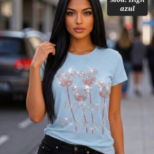 BLUSA DE IMPORTACION MOD. HIGH AZUL