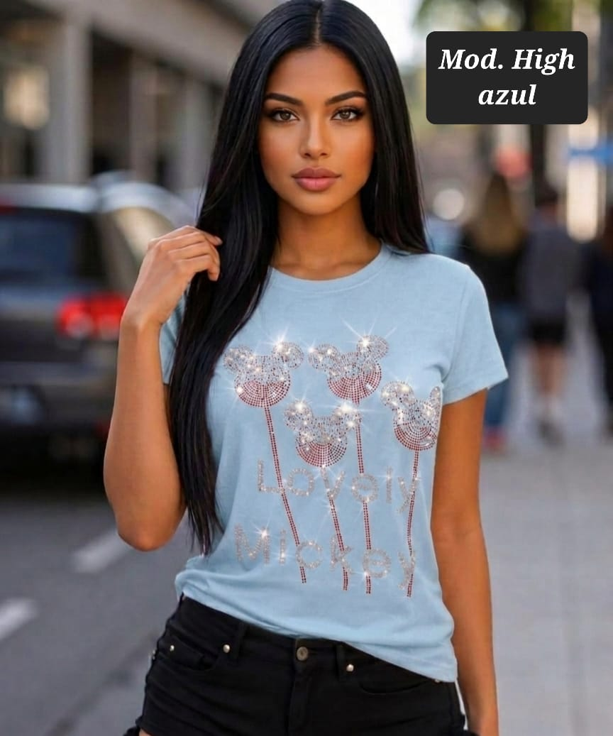 BLUSA DE IMPORTACION MOD. HIGH AZUL