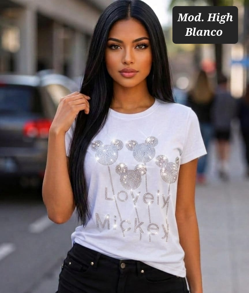 BLUSA DE IMPORTACION MOD. HIGH BLANCO