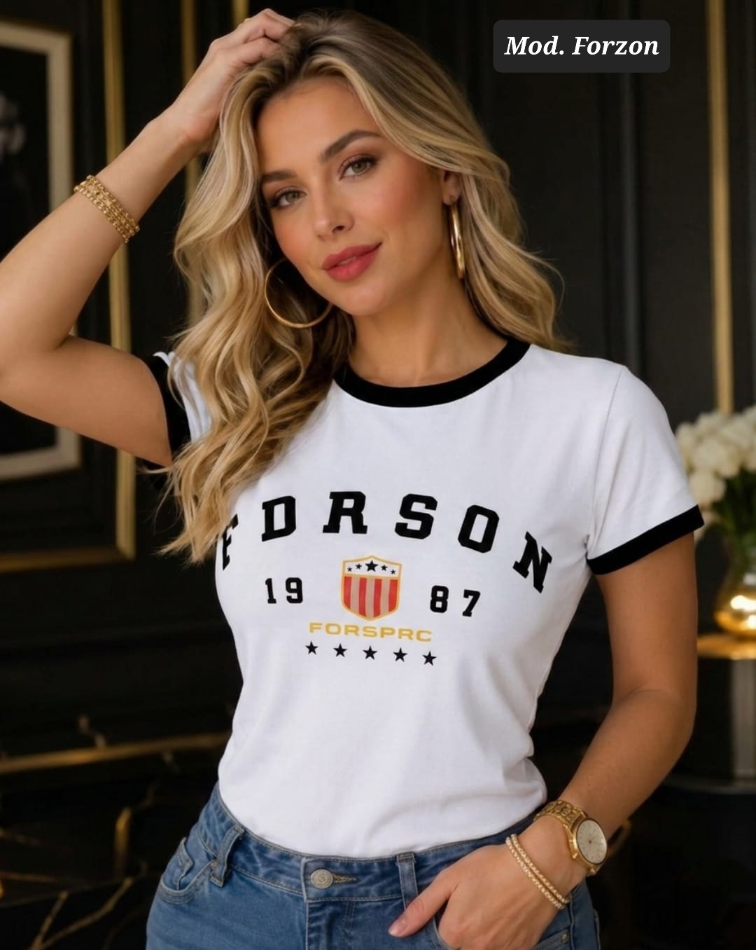 BLUSA DE IMPORTACION MOD. FORZON BLANCO