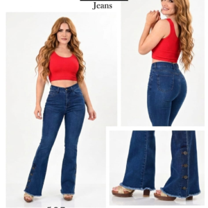PANTALON DE MEZCLILLA ACAMPANADO MOD. 587