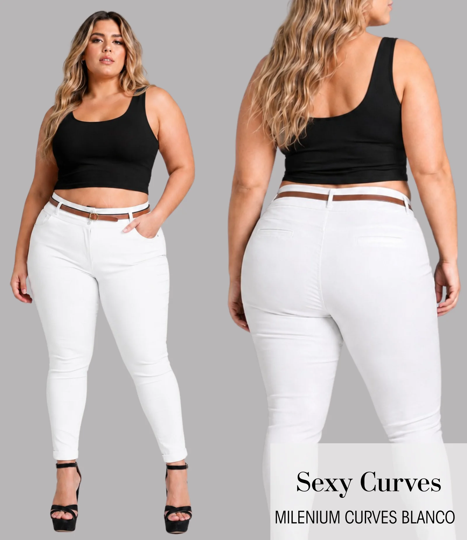 PANTALON MILENIUM CURVES BLANCO