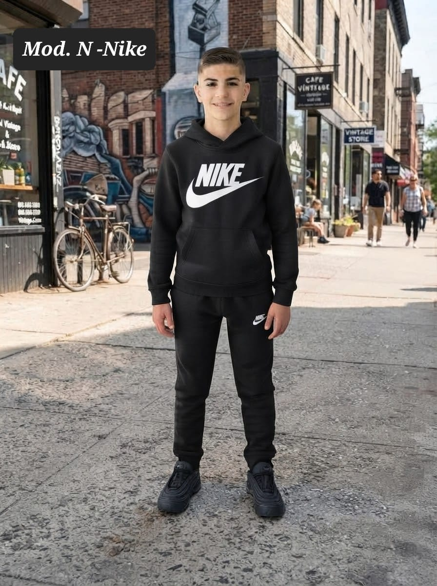 CONJUNTO NIÑO MOD. N-NIKE NEGRO