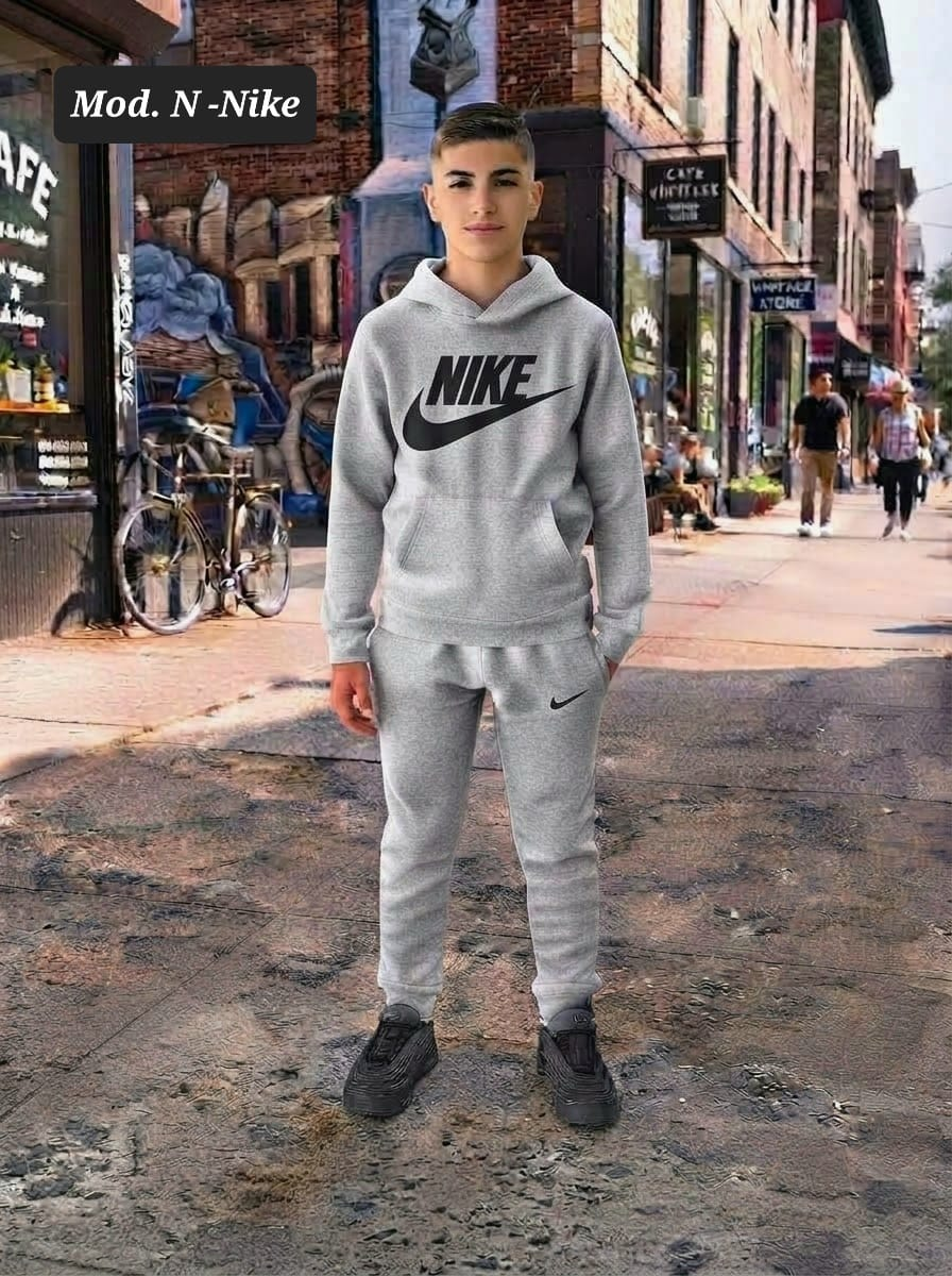 CONJUNTO NIÑO MOD. N-NIKE GRIS